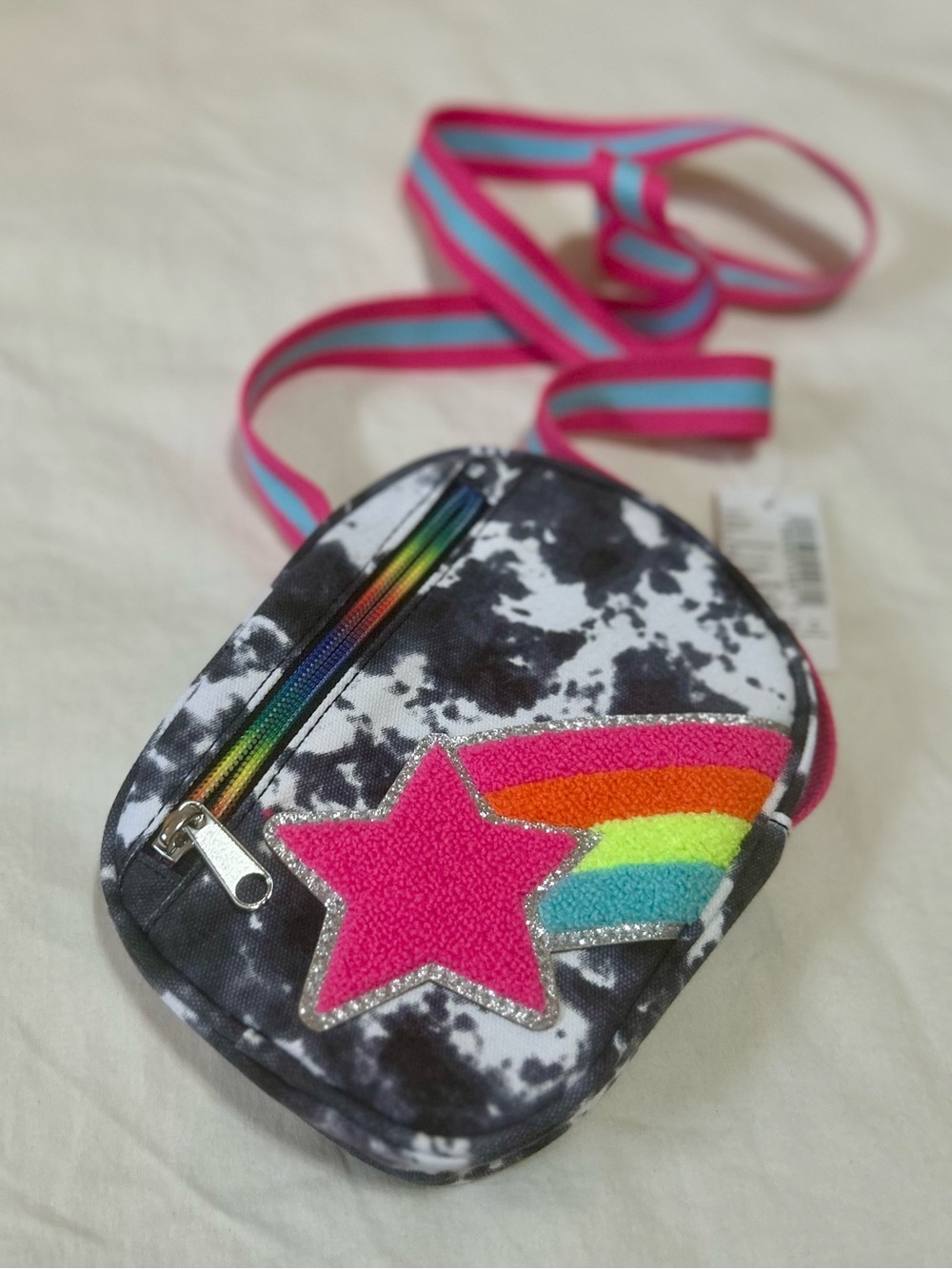 The Children's Place Girls Tie Dye Shooting Star Crossbody Bag NWT